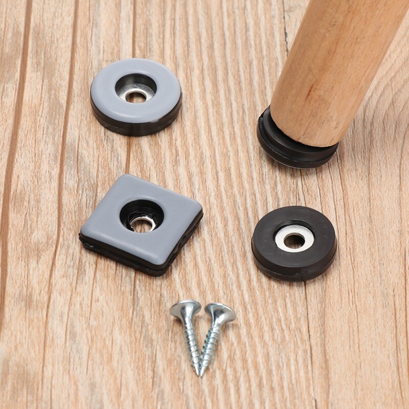 8 sztuk przezroczysta guma antypoślizgowa noga od krzesła czapki ochraniacze na nóżki sofa stóp obejmuje podłogowe nóżki robić mebli podkładka ochronna ze śrubami