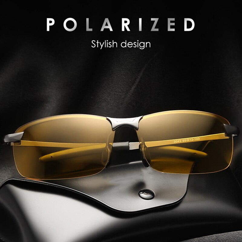 Car Driver Night Vision Goggles Polarizer Sunglasses Men Women Glasses Polarized Driving Sun Glasses TAC lenscomfortable