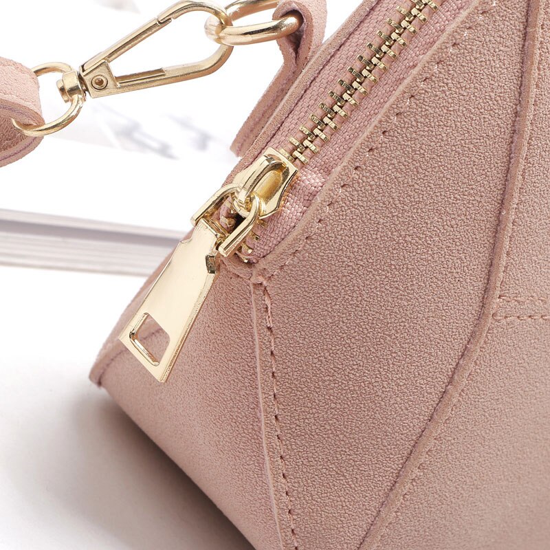 Dames schoudertas luxe mat pu leer snoepkleur stijlvolle schelp messenger crossbody kwast dames handtas