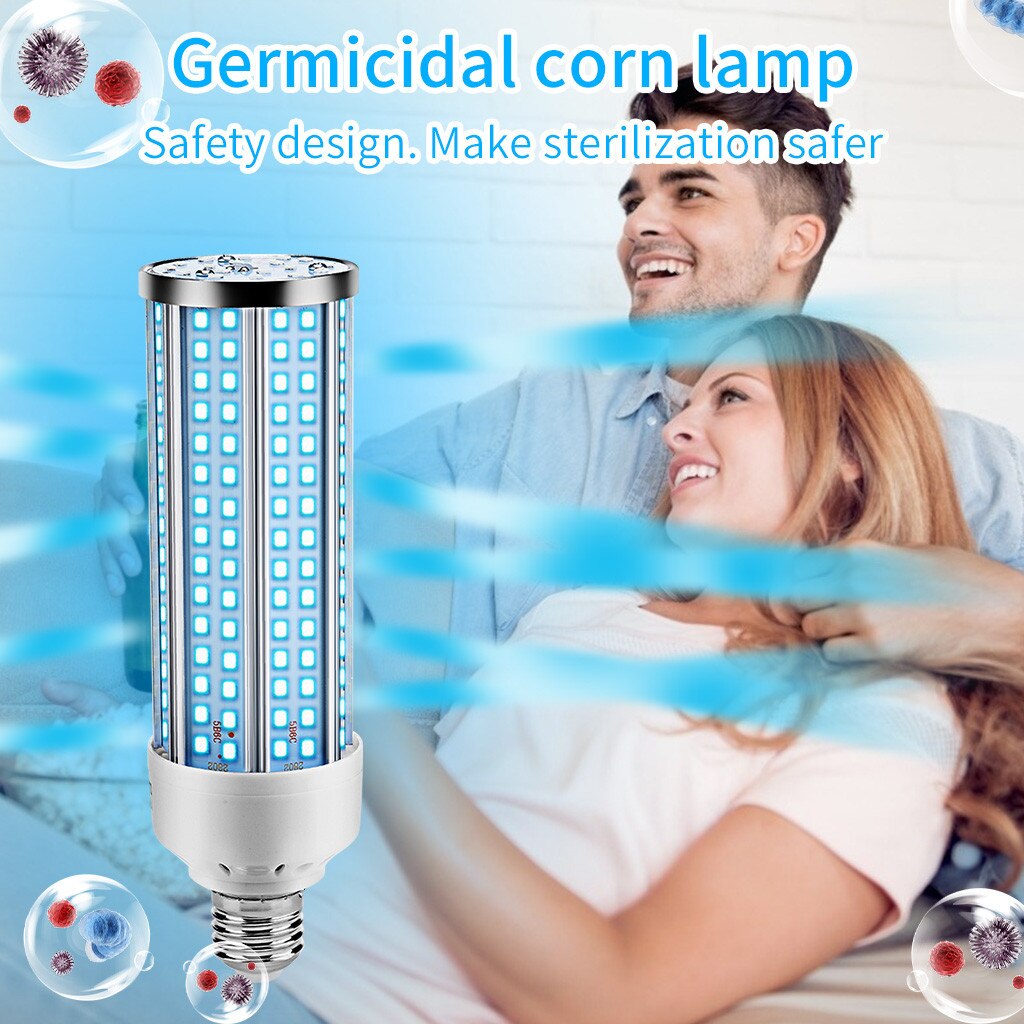 UVC Germicidal Lamp 230LED E27 60W LED Disinfection Light With Remote Control UVC Disinfection Sterilization Lamp 4.7