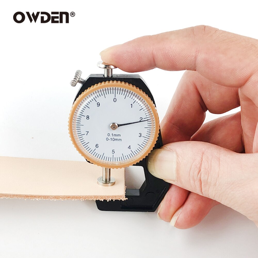 Owden Micrometer-Tester 0-10Mm Dial Diktemeter Leer Papier Dikte Meter Tester
