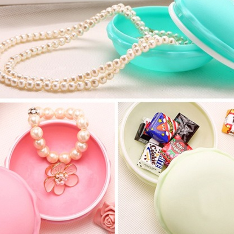 1PC Macaron sieraden organisator oorbellen oorbellen ketting opbergdoos thuis draagbare verpakking om uit te gaan