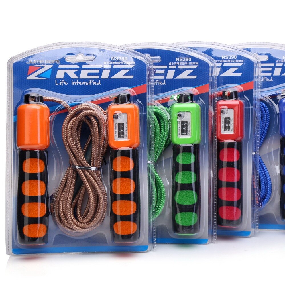 Crossfit Fitness Equipment Adjustable Sponge Handle Rope Length Jumping Bodybuilding Exercise Bearing Rope Skipping 390