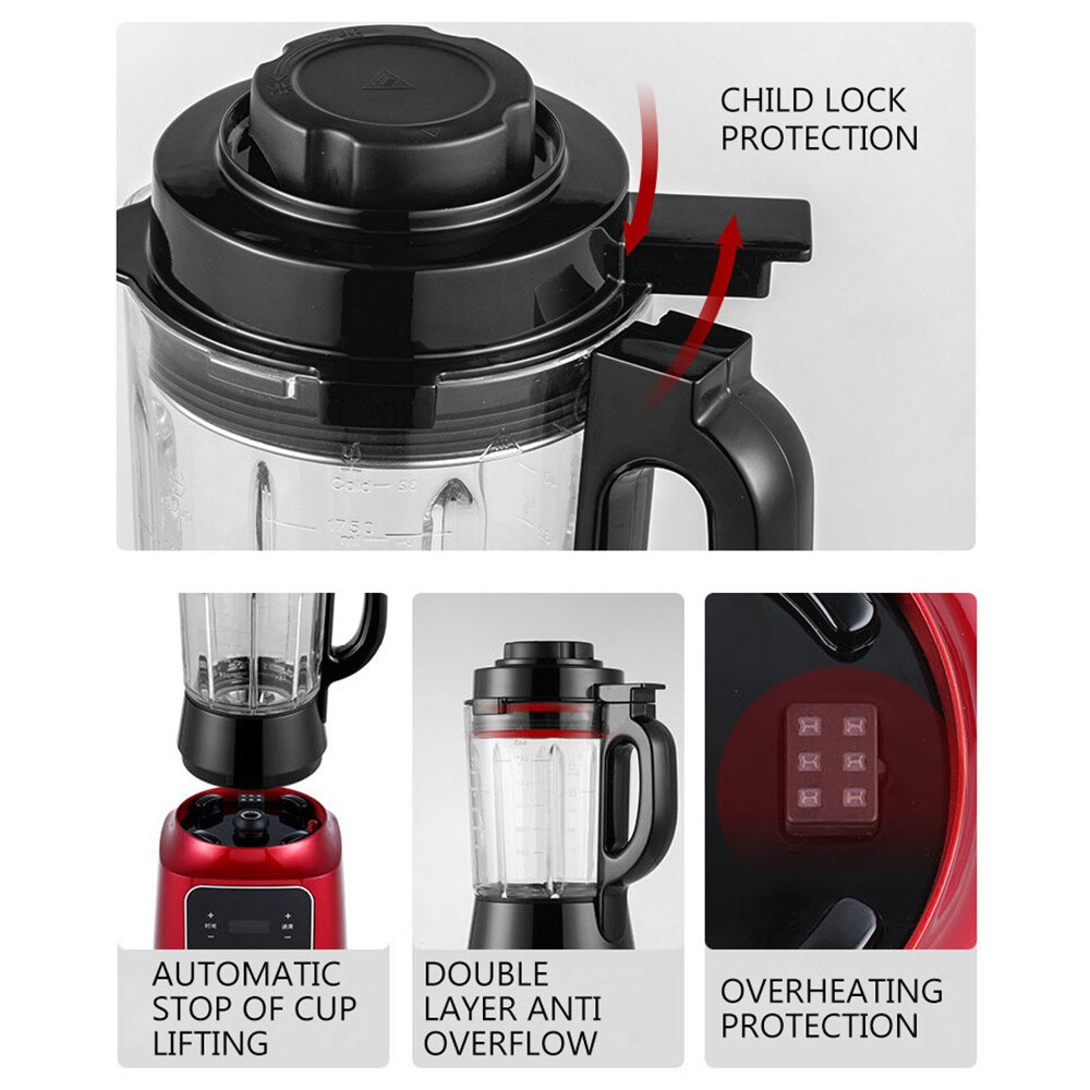 Heating Wall Breaking Machine Automatic Multifunctional Soy Milk Juice Baby Food Supplement Cn(origin) 751-1000W