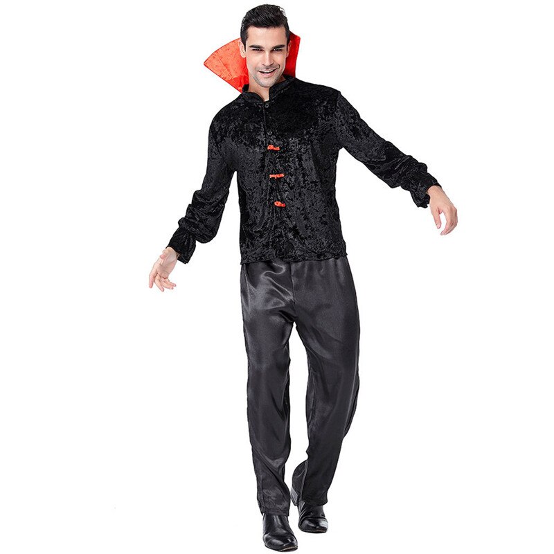 Adult Men Vampire Cosplays Halloween Dracula Scary costumes Purim Carnival parade Masquerade Nightclub Bar Role play Party dress