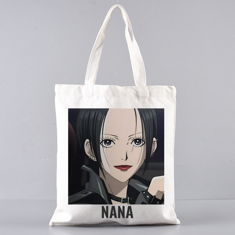 Black Stones NANA Osaki Japanese Anime Tote Set - Women's Spacious Shoulder Bag with Easy Access & Matching Clutch Pouch