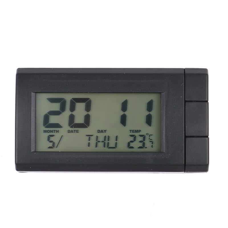 2 in 1 Car LCD Digital Display Clock & Temperature Auto Watch Thermometer