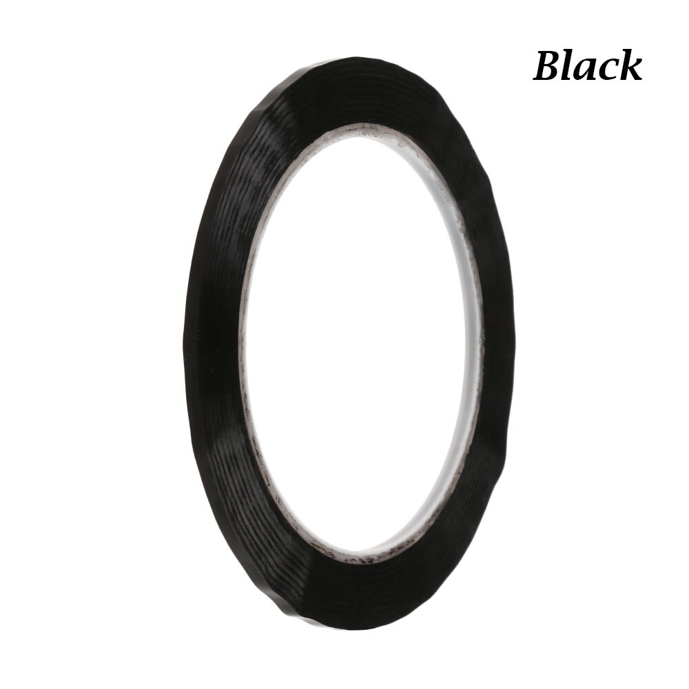 1Pcs 3mm Length 66M 5S Desktop Positioning Tape Multicolor Marking Tape Warning Color Blackboard Drawing Grid Scribing Tape: black