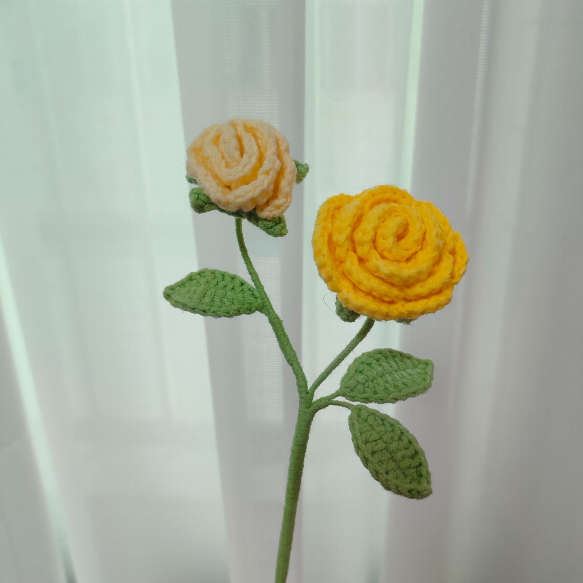 Søt heklet blomsterbukett strikkede blomster flores tejidas en heklet hjemmedekorasjon morsdagsbukett