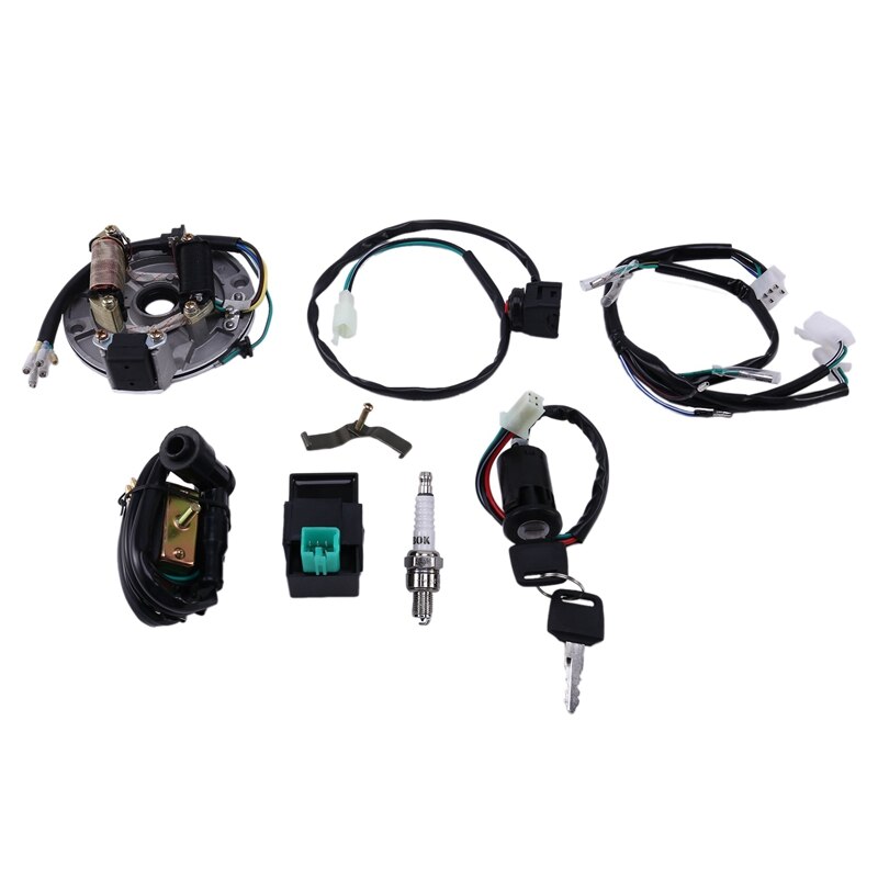 Wiring Harness Loom Ignition Coil CDI Magneto Stator for 50-140Cc Dirt Pit Bike ATV: Default Title