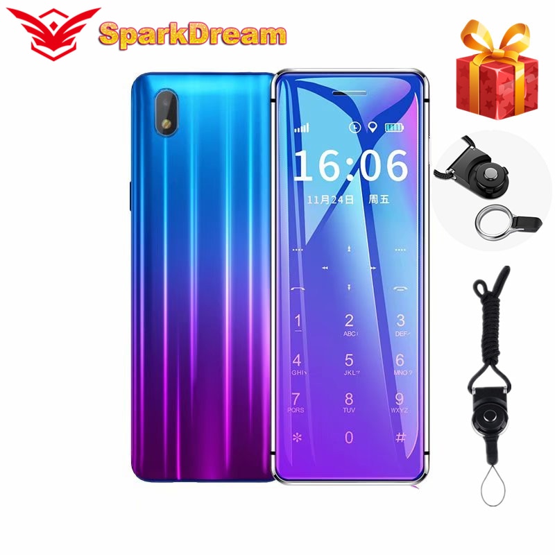 Super Mini Ulcool V99 Mobiel Ultradunne Card Metalen Body Bluetooth 2.0 Dialer Anti-Verloren Fm MP3 Dual Sim-kaart mini Mobiele Telefoon