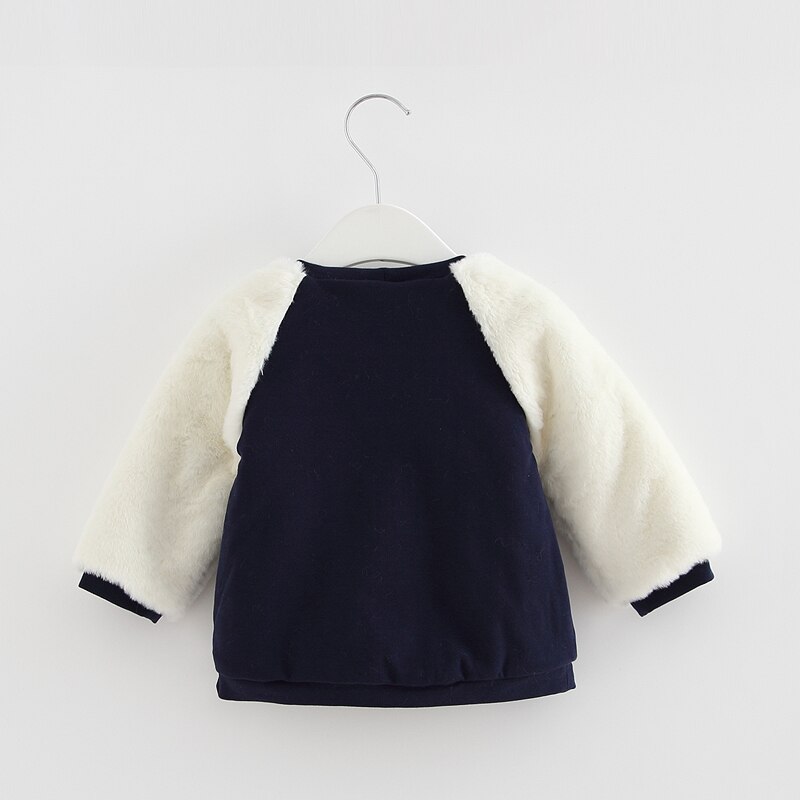 Idé fisk baby piger sweatshirts vinter tyk varm børn jule hættetrøjer lange ærmer sweater til børn tøj 0-2y