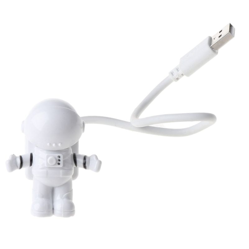 Creatieve Ruimtevaarder Astronaut Led Flexibele Usb Licht Nachtlampje Voor Kinderen Speelgoed Laptop Pc Notebook