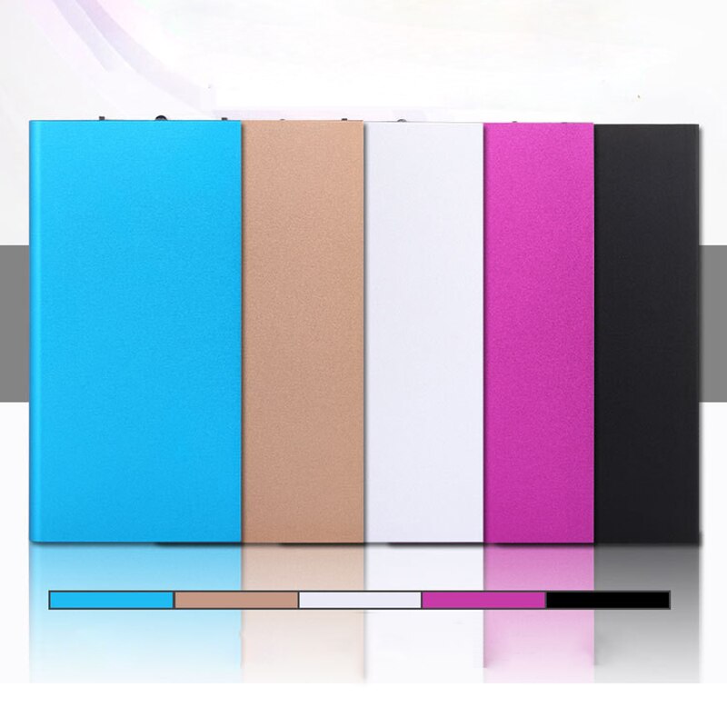 20000Mah Draagbare Ultra Slim Power Bank Telefoon Oplader Externe Polymeer Batterij Powerbank Power-Bank Voor Mobiele Telefoons