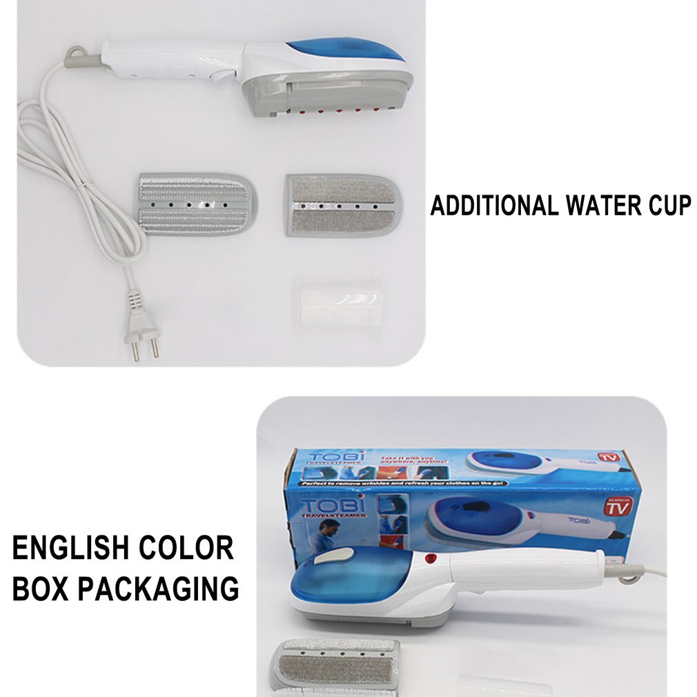Tragbare Home Reise Dampf Maschine Leistungsstarke Handheld Garment Steamer Eisen 25 Sekunden Schnelle Wärme-up Dampfer EU Stecker