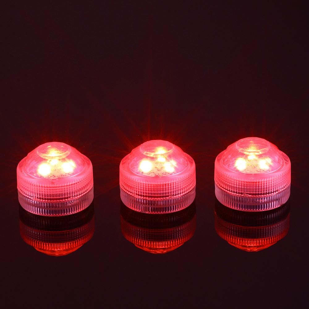 LED Piscina Submersible Waterproof Light Battery Operated Underwater Night Lamp Outdoor Vase Bowl Garden Party Decoration