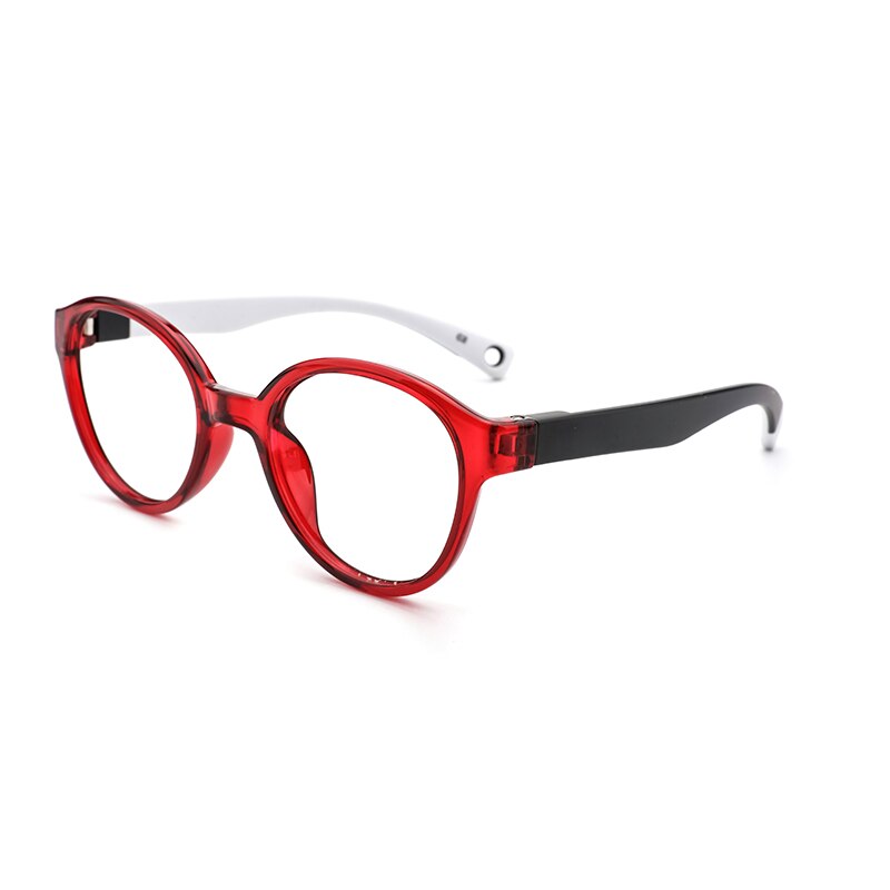 O-Q CLUB Kids Glasses TR90 Silicone Eyeglasses Flexible Children’s Round Eyewear Myopia Optical Eyeglasses Frames 2509: 2509-C2