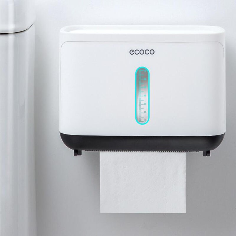 Badkamer wandgemonteerde toiletrolhouder, opbergplanken, lade, tissuepapierdoos, waterdichte opbergrekhouders