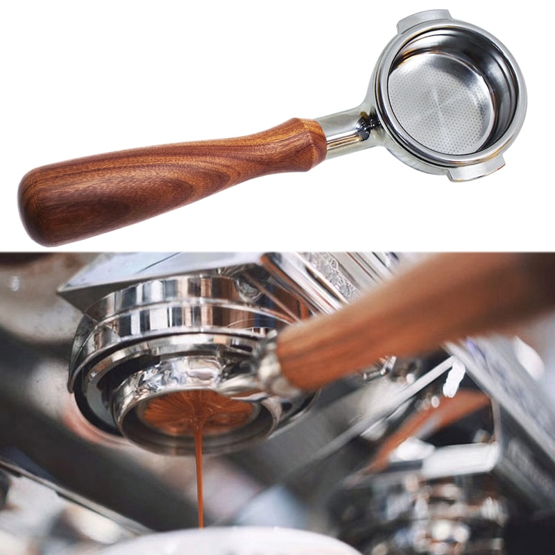 Coffee Machine Handle Bottomless Filter Holder Stainless Steel Espresso Coffee Maker Parts Accessory