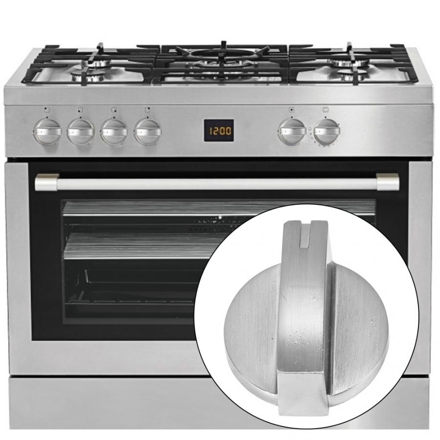 Gas Stove Knob 4Pcs Universal Zinc Alloy Gas Stove Control Knob Rotating Switch Replacement Accessory 0 Degree