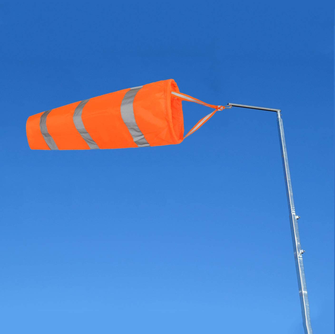Windsock with Reflective Belt - Nylon Weatherproof Wind Sock for Outdoor Wind Measurement