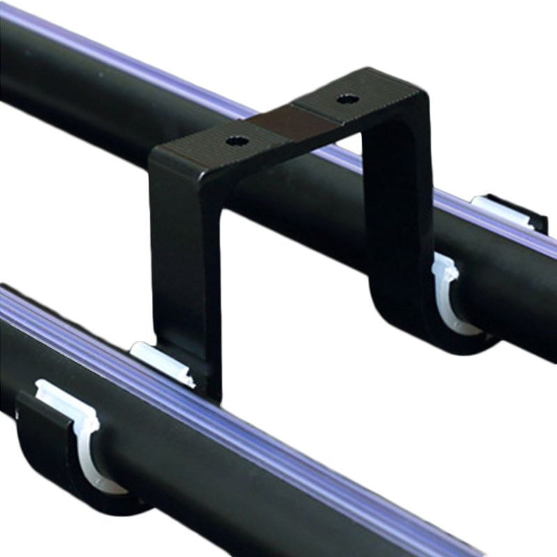 2 stücke Doppel Vorhang Stange Klammern Fenster Hardware- Haken Halfter Aufhänger Hause Dekor