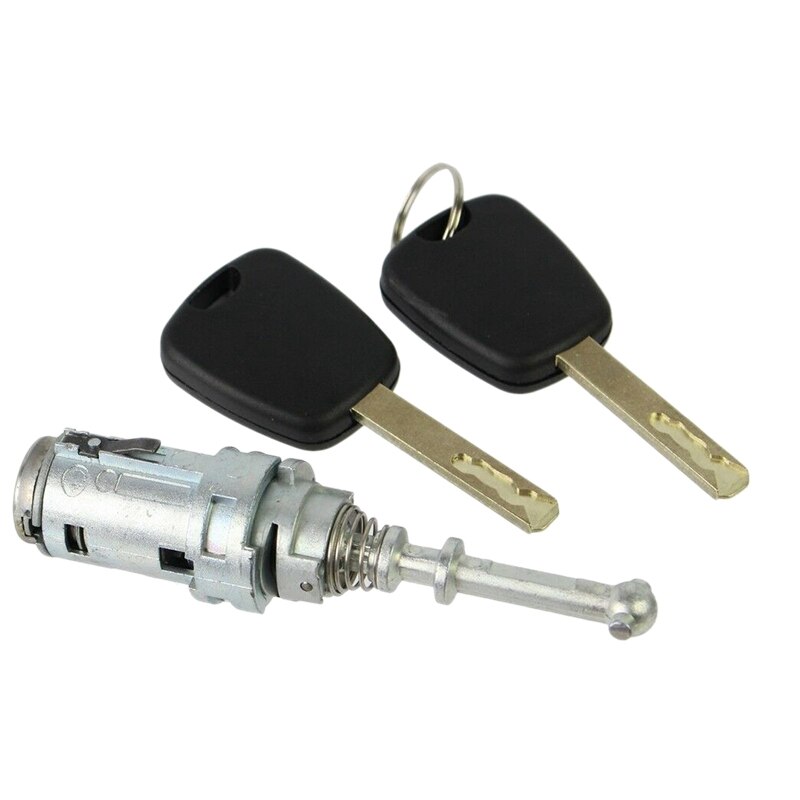 Cilindro de cerradura de puerta delantera izquierda para coche citroën C2, C3, 2002, con 2 llaves, 9170T9, 9170W9, 9170T5, 256924