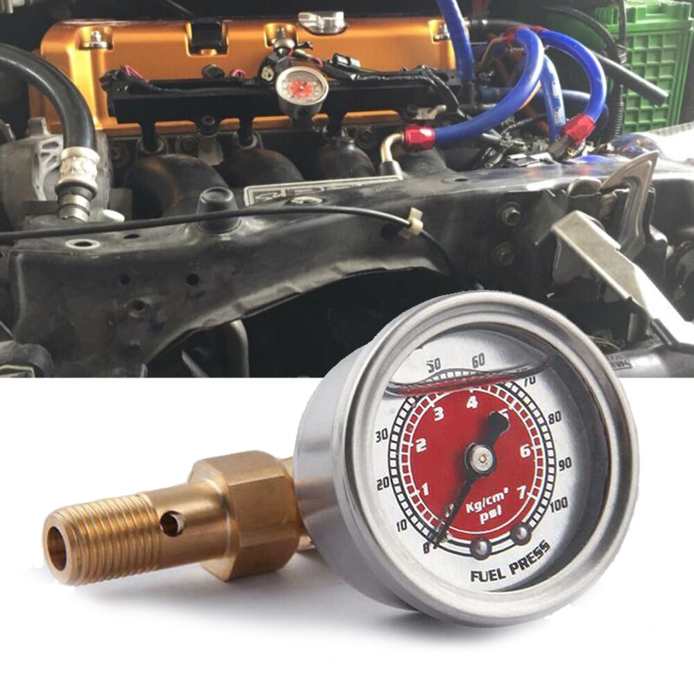 Udskiftning fyldt adapter adapter bil brændstoftryk flydende rustfrit & metal