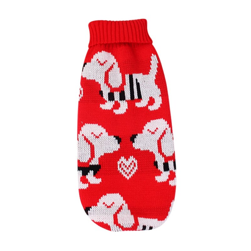 Vêtements d'animaux de dessin animé | Manteaux d'automne et d'hiver pour petit chien chat Chihuahua, vestes pour animaux de compagnie, doux et chaudes, vêtements pull-over Kawaii pour chiens: RED / S