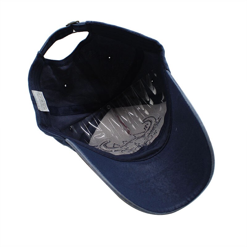 Baseball Cap Bull Head Embroidery Washed Casual Retro Outdoor Men's Sun Hat