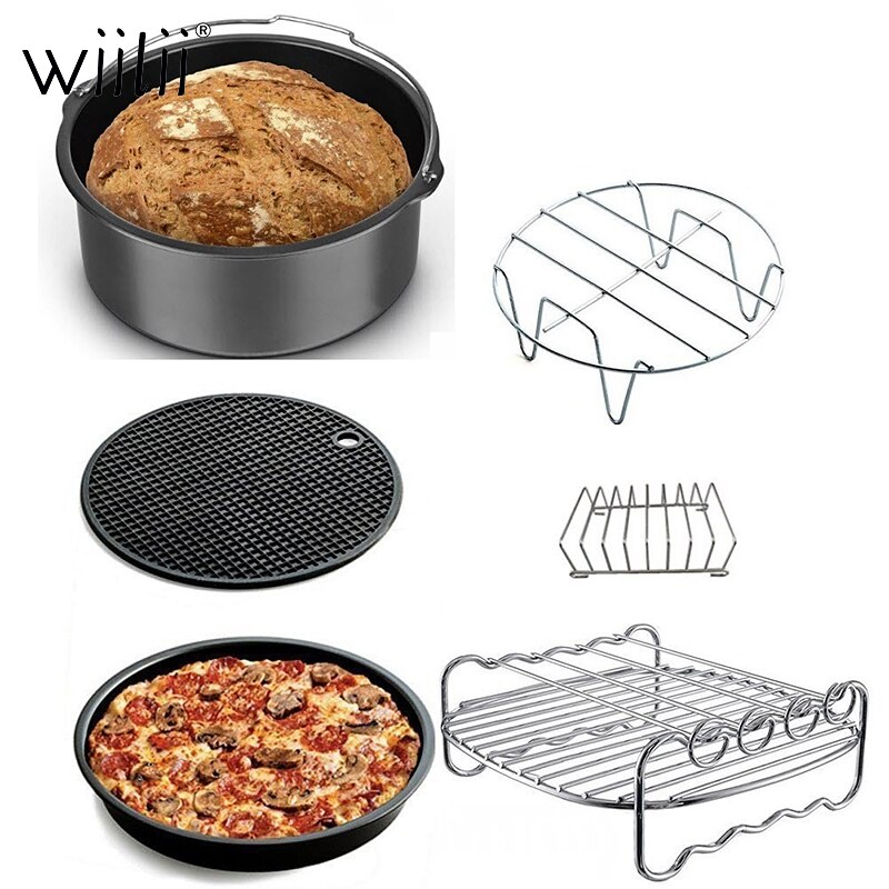 Wiilii 12Pcs 8 Inch Air Fryer Accessories Compatible For Deep Fryer Dash Oven Accessories Fit All Air Fryer