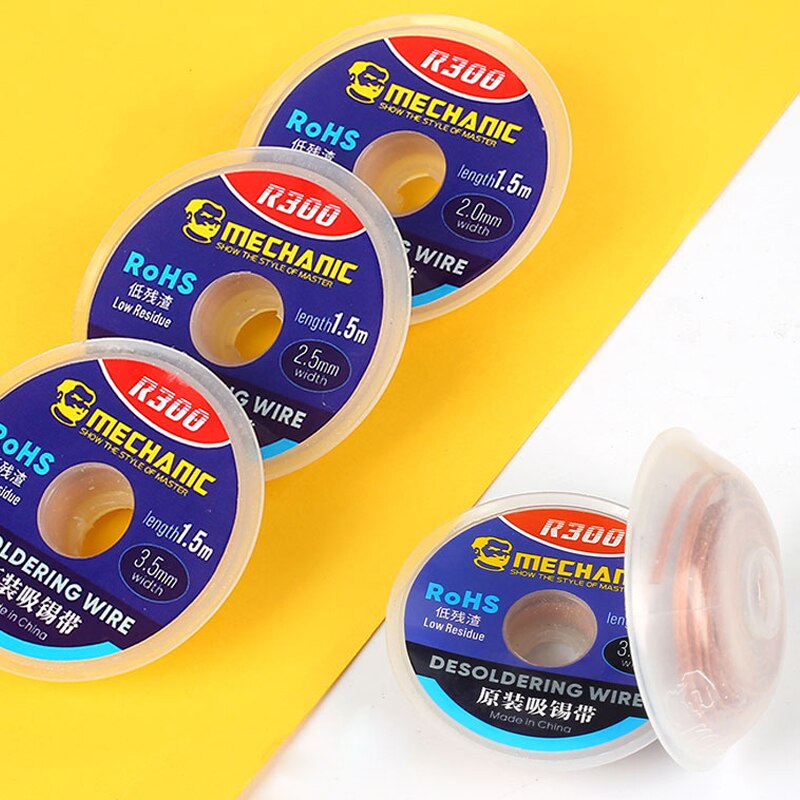 12 Stück Entlötlitze 1,5m - 3,0mm Kupfer Docht Zum Löten & Entlöten Von Leiterplatten