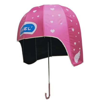 Cute Umbrella Sunny Rain Umbrella Hat Umbrella UV Protection Children Umbrella Boys And Girls Lightweight Umbrella: Large Rose-Red