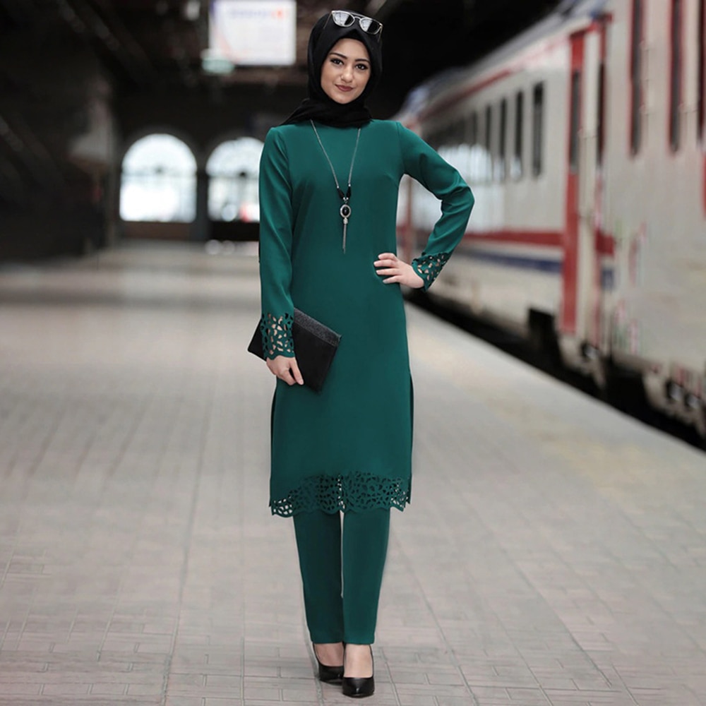 Ramadan Eid Abaya turcja muzułmański hidżab sukienka Kaftan dubaj zestaw Kaftan turecki islamska odzież sukienki afrykańskie dla kobiet Ropa garnitur