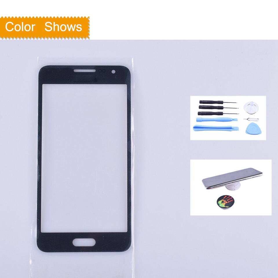 Für Samsung Galaxis A3 A300 A300H A300F A300M A3000 SM-A300H/DS berühren Bildschirm Vorderseite Glas Tafel TouchScreen Äußehe glas Objektiv: schwarz mit gift