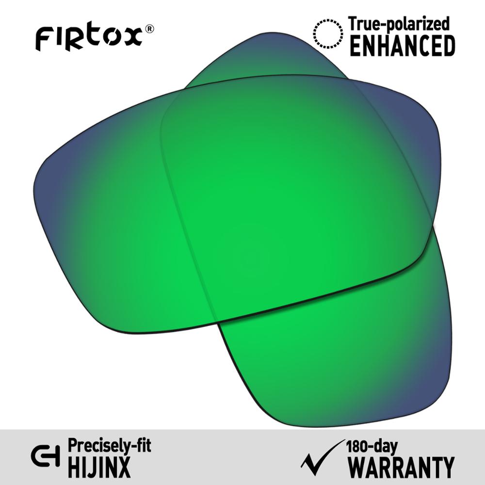 Firtox True UV400 Polarized Lenses Replacement for-Oakley Hijinx Sunglasses (Compatiable Lens Only) - Multiple Colors: Green-Polarized