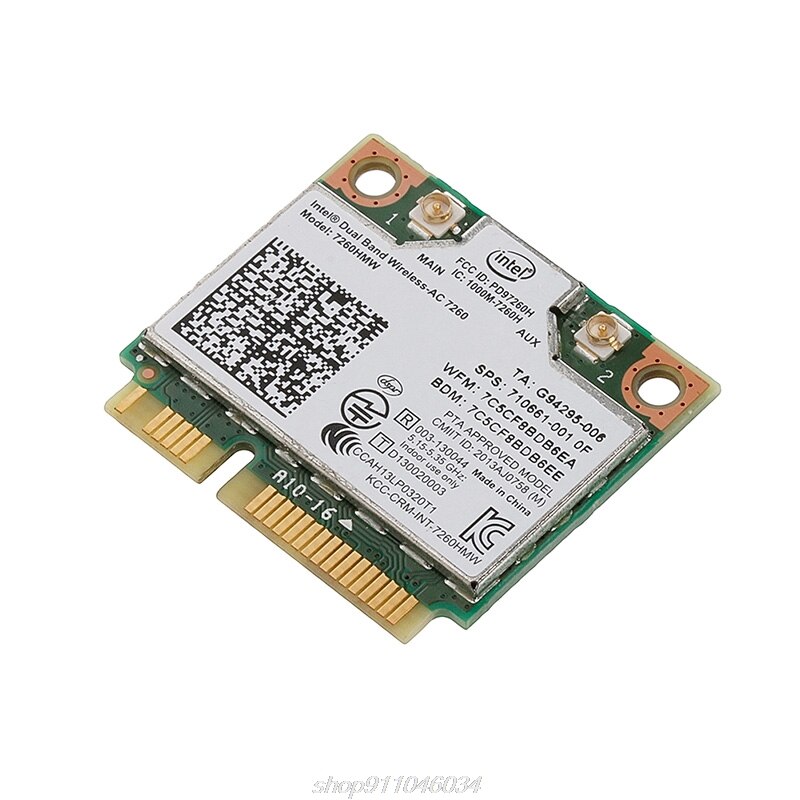 Dual Band Wireless-AC 7260HMW Mini PCI-E BT4.0 Card for hp SPS 710661-001 F03 21