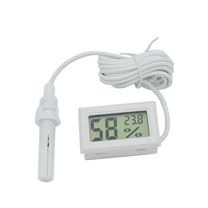 Mini praktisk digital lcd hygrotermograf med sensor hygrometer termometer biavl bistade langstroth dadant bikube