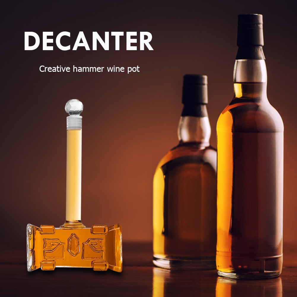 400Ml Hamer Vormige Rode Wijn Schenker Beluchter Bar Accessoires Champagne Brandy Wodka Bril Whisky Karaf Fles Pub Familie