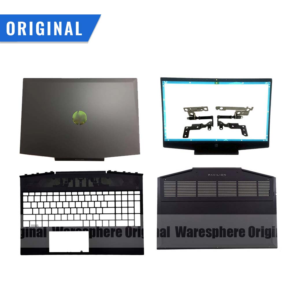 Original For HP Pavilion 15-DK Series LCD Back Cover Front Bezel Hinges Palmrest Bottom Case L56914-001 L57593-001