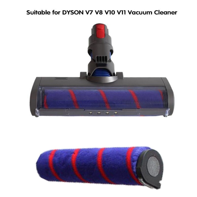 Elektrisk mopp for dyson støvsuger  v7 v8 v10 v11 fluffy myk rullebørstehode erstatning elektrisk mopphode tilbehør