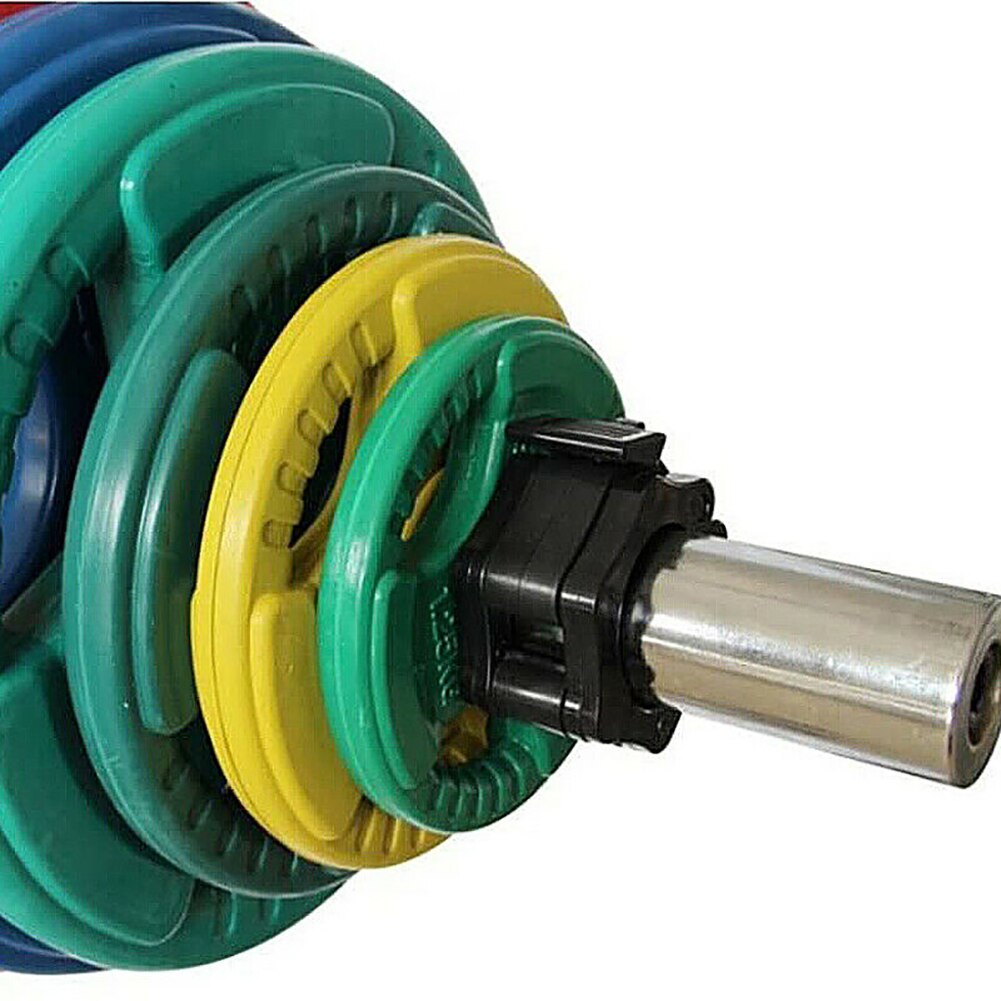 1 par 25mm håndvægte vægtstangsklemmer kraver lås tpr nylon fitness muskulatur standard vægtløftning gym spænde hjemme træning