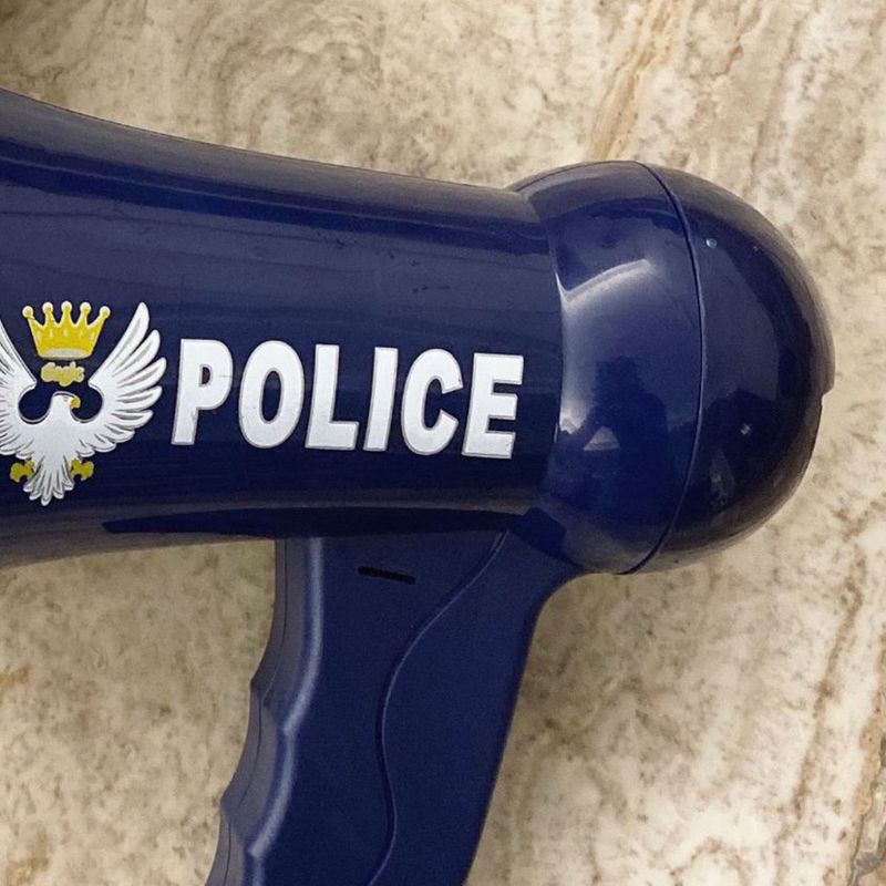 Megaphone for Kids Pretend Police Props for Kids Children Police Siren Toys Voice Changer Police Officer Toys