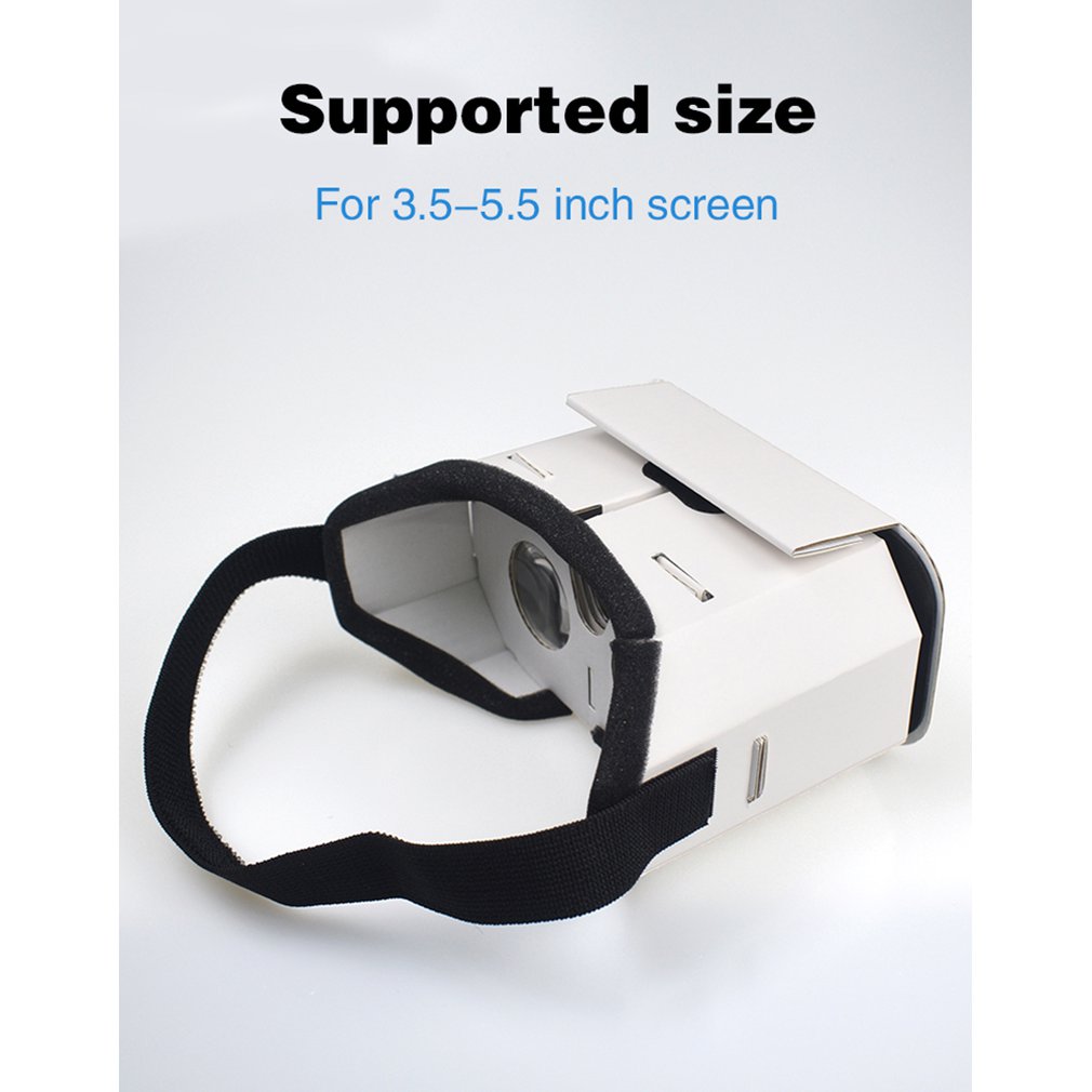 Diy Draagbare Virtual Reality Bril Google Kartonnen 3D Bril Vr Doos Voor Smartphones Voor Iphone X 7 8 Vr