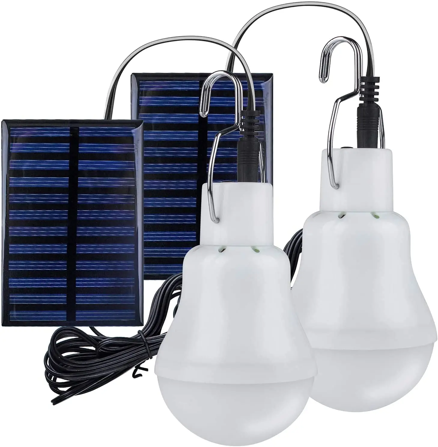 Solarbirne 5V USB aufgeladen hängende Solar--Außenleuchten mit Solarpanel wasserdichte drinnen-Solarlampe Haus Notfall Sonnenlicht