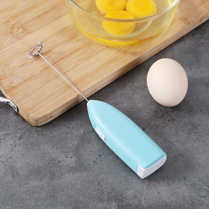 1PC Electric Milk Frother Egg Beater Kitchen Drink Foamer Whisk Mixer Stirrer Coffee Cappuccino Creamer Whisk Frothy Blend: B