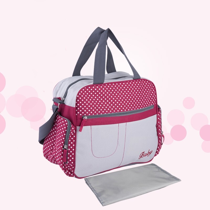 Windel Taschen Punkt Druck Mumie Schulter Bote Multifunktionale Große Kinderwagen Tasche Mutterschaft Handtasche Windel Baby Taschen
