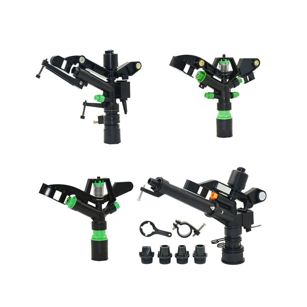 360 Degree Rotating Jet Sprinklers Double Outlet Rocker Nozzles1/2" Male Thread For Garden Farm Lawn Irrigation