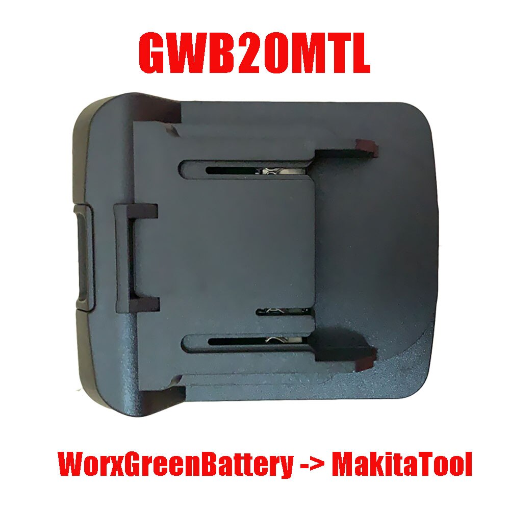 Adapter til makita 18v værktøj til dewalt bosch aeg ridgid devon worx milwaukee black decker porter-kabel stanley li-ion batteri: Gwb 18 mtl