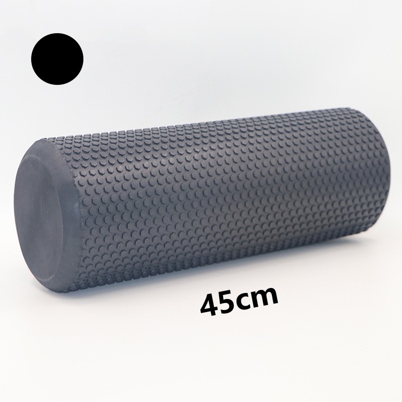 45/60CM Yoga Foam Roller High density EVA Muscle Leg Shoulder Roller Massage Tool Fitness Yoga column balance Stick Equipment: Orange